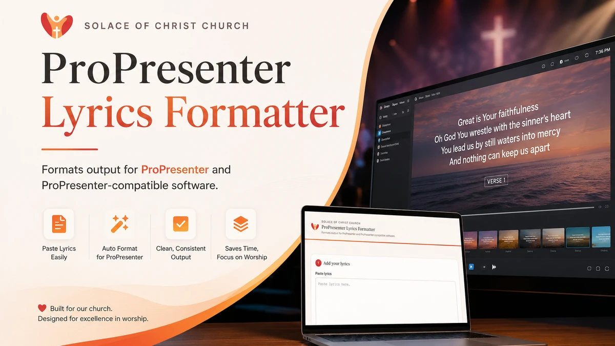 Improved PDF/TXT File to ProPresenter-compatible Lyrics Formatter